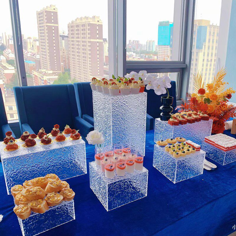 亚克力甜品台展示架13件套自助餐茶E歇摆台摆件婚礼野餐宴会冷餐