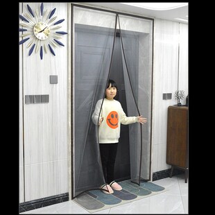 阳台推拉c门落地窗魔术贴防蚊门帘纱窗网自粘纱门自装沙窗金刚网