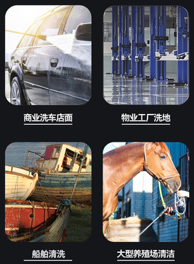 高压清洗机大功率工业商用养殖场洗地洗车店水泵220/3V80V水枪神