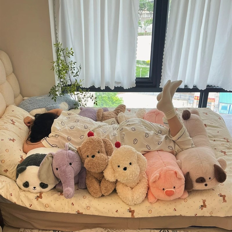 可爱动物猪猪f长条抱枕女生睡觉抱宿舍床上大靠枕夹腿睡觉侧睡神