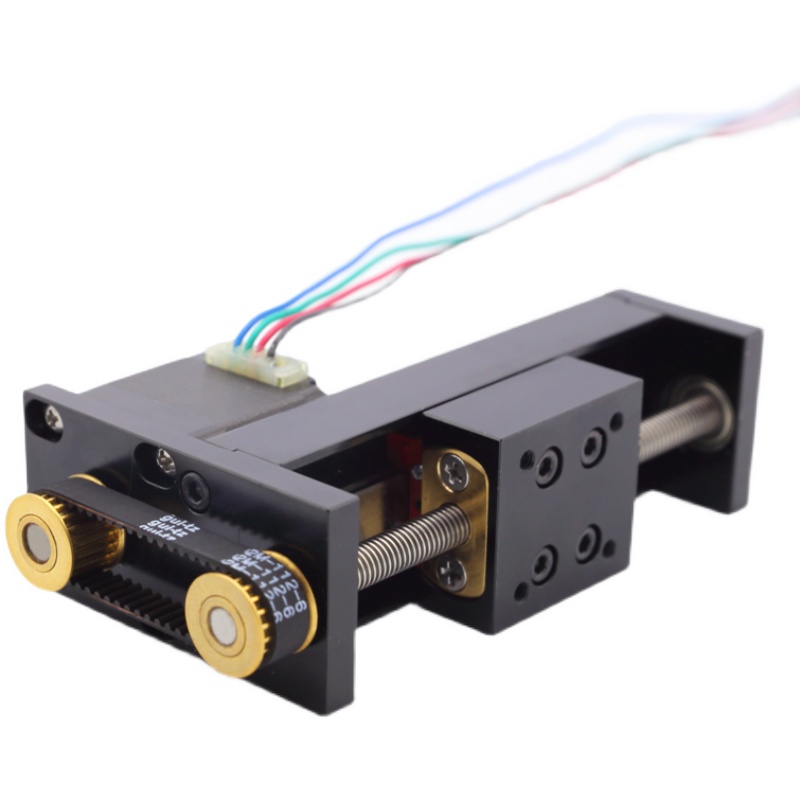 直线滑台模组微型28步进s马达滑台小型折返梯形精密丝杠数控工作