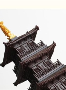 静观吾界 古代塔楼城楼古城门建z筑装饰  中式盆景微景观 桌面摆