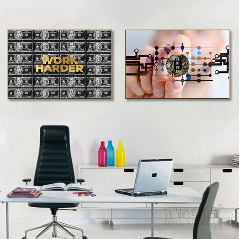 股市装饰画股票巴菲特办t公室投资挂画证券交易所金融公司理财壁,家居饰品,现代装饰画,淘宝优惠券,粉丝福利购,淘宝优惠卷