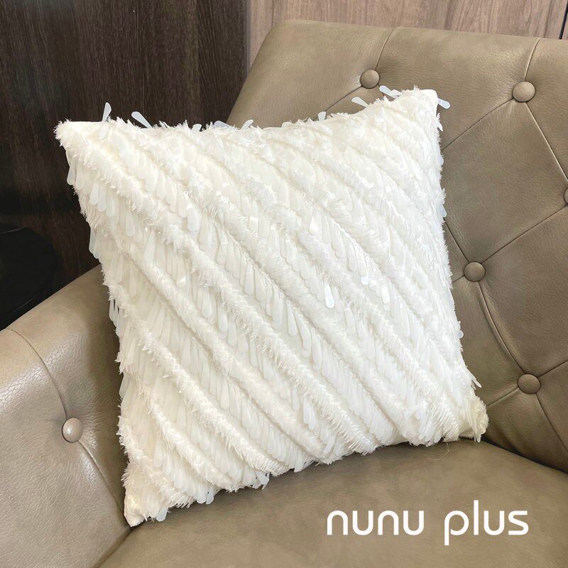 斜纹纱纱公主风沙发m客厅三件套抱枕时尚样板间轻奢靠垫靠包腰枕