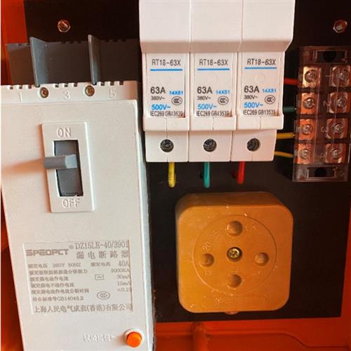 爆品工地临时配电箱m手提红箱玻璃钢箱一号箱一动力38S0V小电箱品