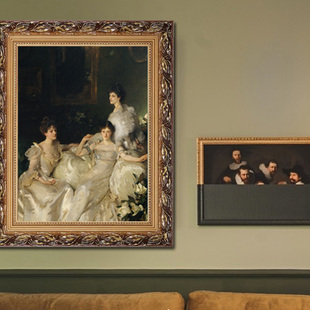 萨金特复古轻奢小众文艺装饰画欧式法式客厅美式餐边柜Z卧室壁挂