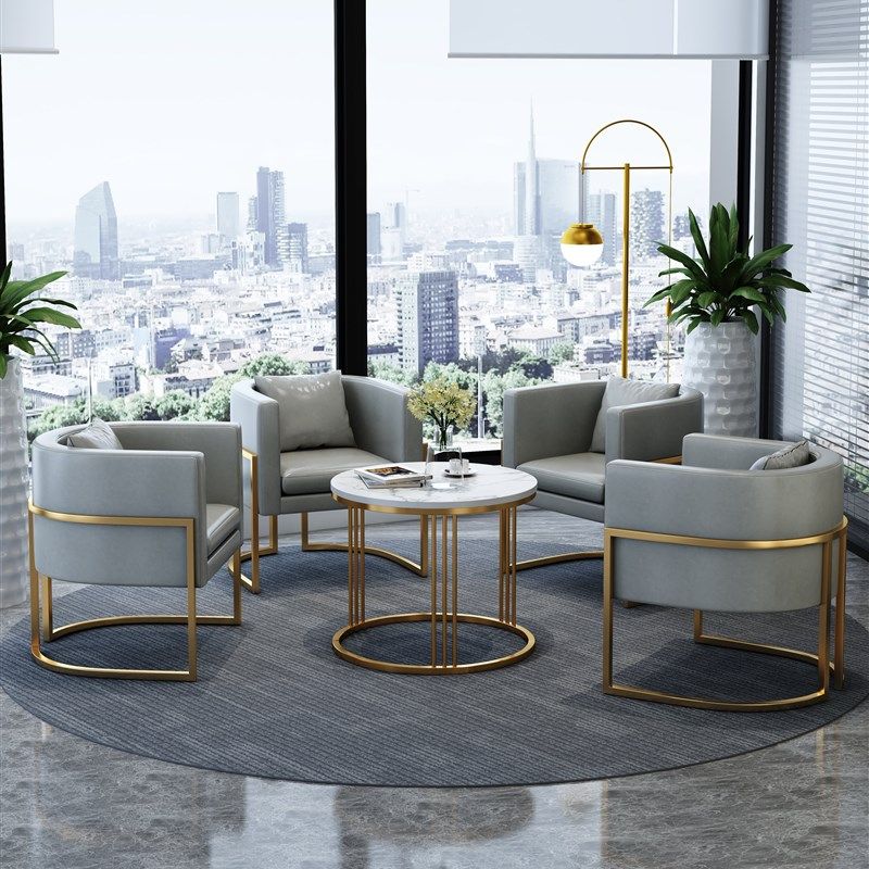 洽谈桌椅组合轻奢售楼处谈判酒店商务接待单人办公沙Z发阳台组合,商业/办公家具,商用休息区家具,淘宝优惠券,粉丝福利购,淘宝优惠卷