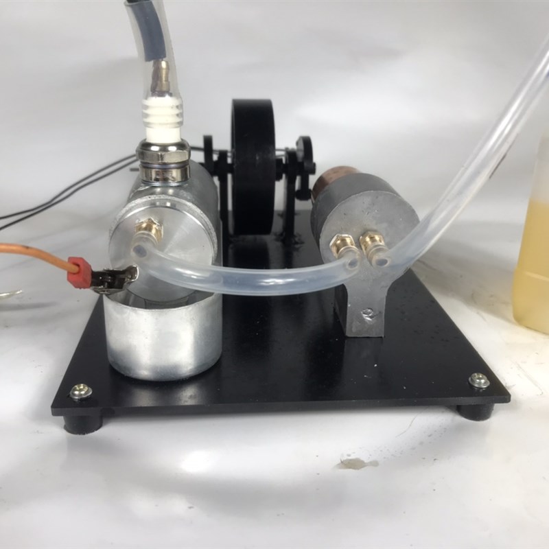 汽油煤油甲醇内燃机模p型微型迷你烧油燃油引擎发动机新能源多燃