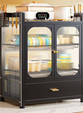 厨房碗碟收纳架小型家用放碗柜盒2A022新款简易碗筷防尘沥水架台