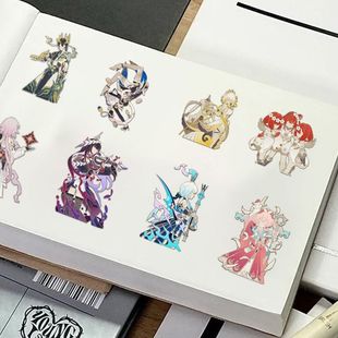 二次元崩坏星穹铁道如我所书十二黄金裔周边创意卷卷贴装饰diy