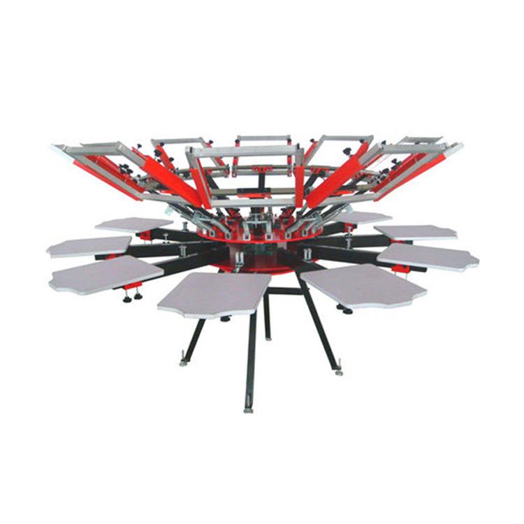 多功能出口型10色手动丝网印花机 广州十色丝印机厂家直销