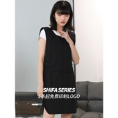 美发理发工作技师服防水防污双面围裙焗油围布大 中工服染发衣