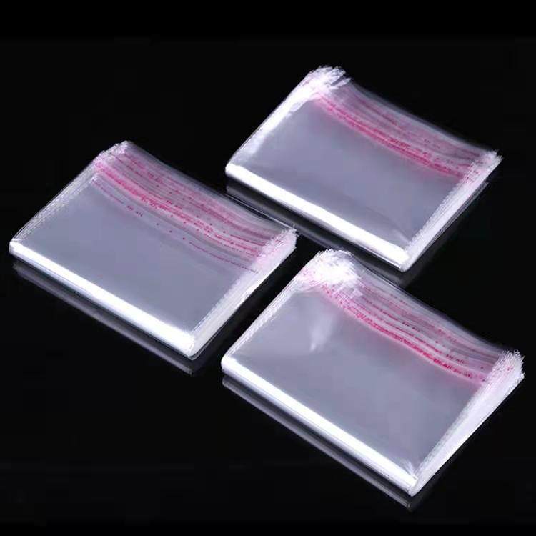 糖画专用OPP袋不干胶自粘透明子服装衣服包装袋自封塑料防潮带孔