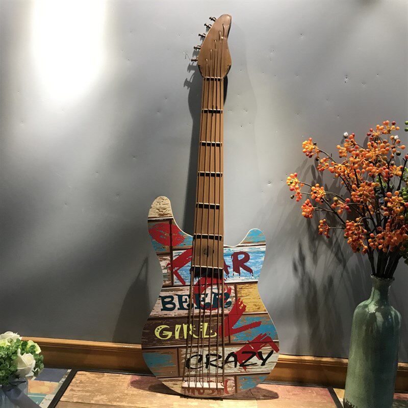 铁艺吉他墙面装饰创意居家装饰品客厅咖啡厅墙上壁饰酒吧墙壁挂件