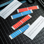 卡林巴琴拇指琴音贴17音初学者卡林巴琴键贴纸手指琴彩色透明音贴