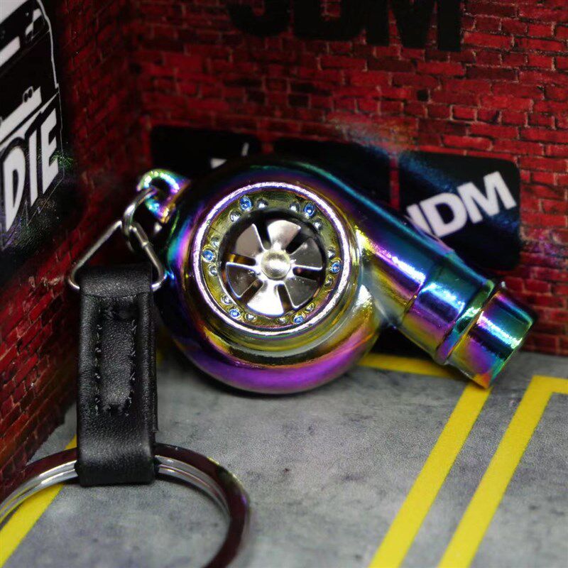 创意口哨涡轮钥匙扣金属汽车钥匙扣挂件