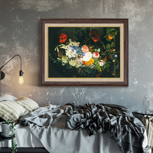 欧式复古油画框外框装裱数字油画画框定制大尺寸免组装相框架挂墙