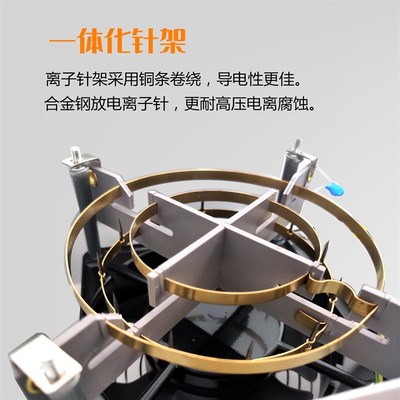 离子风机ZST-114A悬挂式风机四头离子风扇台式除静电卧式离子风扇