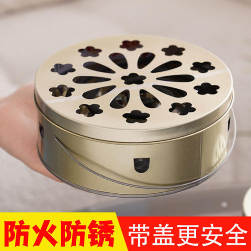 带盖防火接灰蚊香盒支架