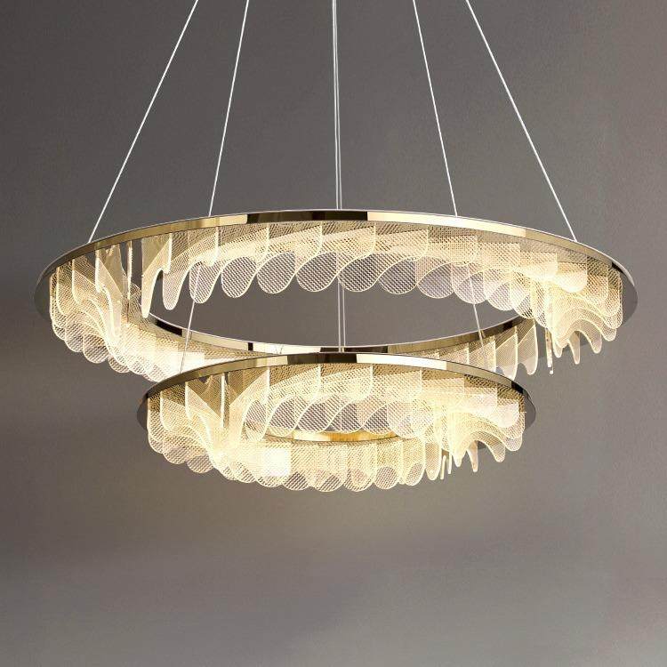 后现代简约客厅吊灯导光板设计师餐厅灯创意环形圆圈轻奢卧室灯具,3C数码配件,其它配件,淘宝优惠券,粉丝福利购,淘宝优惠卷