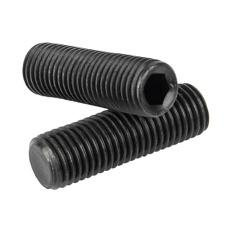 4.8级细牙紧定螺丝内六角平端机米顶丝止付螺钉M8M10M12M14M16M20