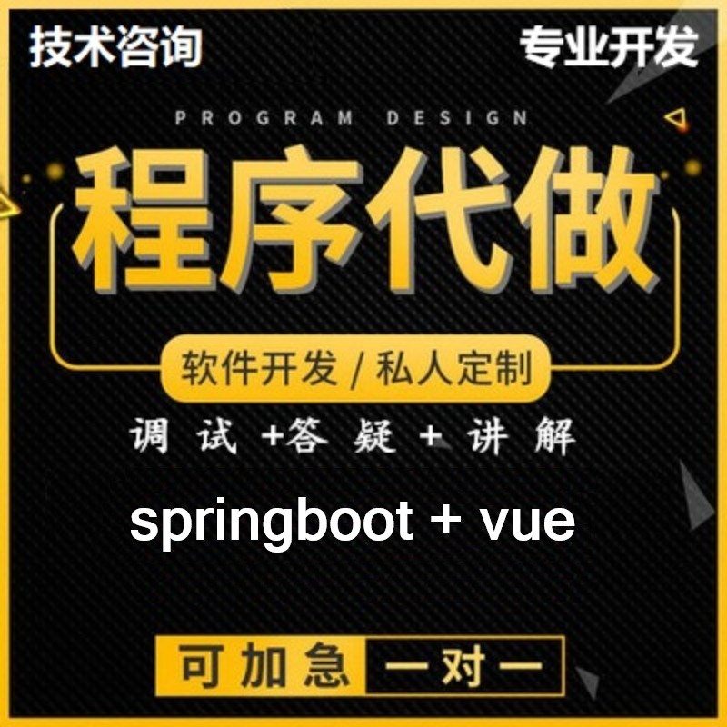基于springboot+vue程序开发计算机程序设计管理系统网站定制开发