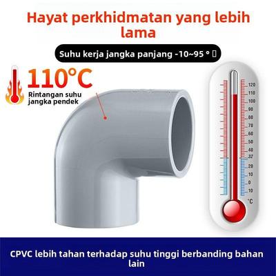 戎生美标CPVC90°度直角弯头工业化工给水管塑料PVC管件配件