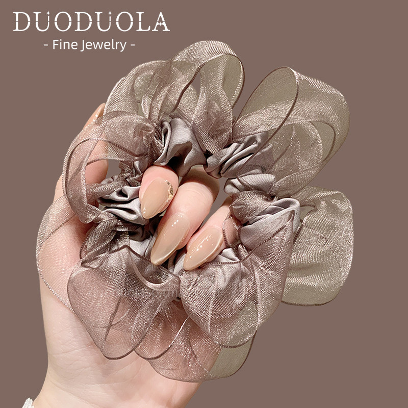 法式网纱小肠圈气质简约小众扎马尾发绳发饰女小众设计感头绳头饰,饰品/流行首饰/时尚饰品新,发饰,淘宝优惠券,粉丝福利购,淘宝优惠卷