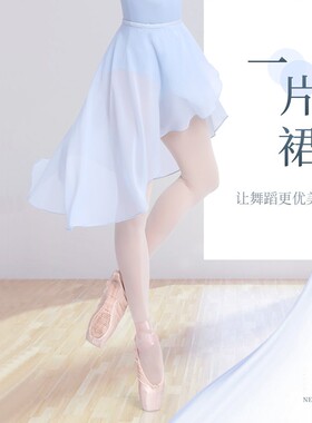 速发芭蕾舞裙半身裙体人一片式舞蹈纱裙长功服成操教师练裙老师专