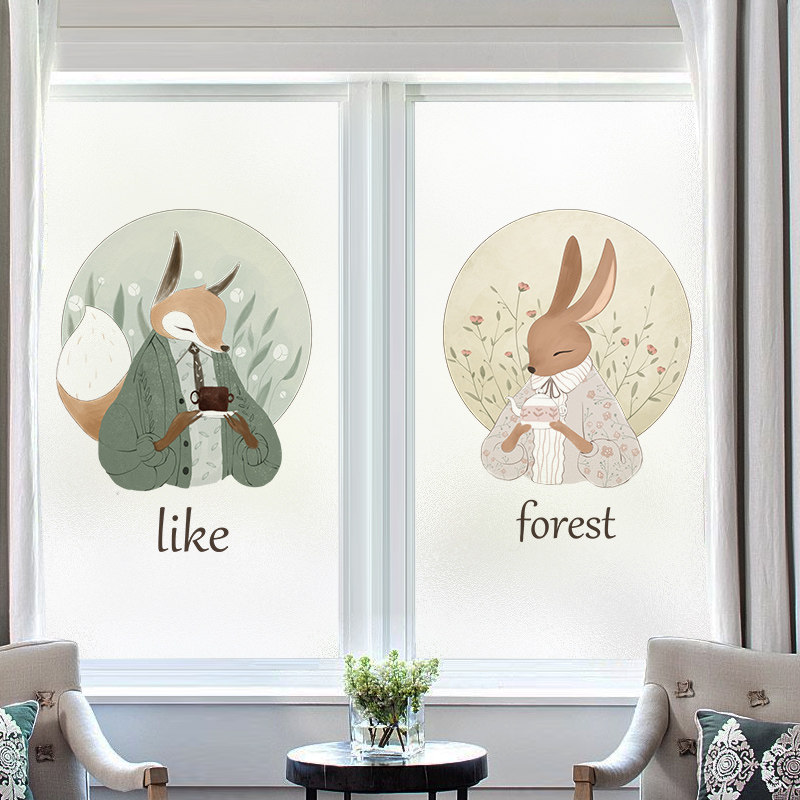 速发玻璃纸遮光窗户贴膜贴爱窗可卫生间推拉门贴防走光静电磨砂膜