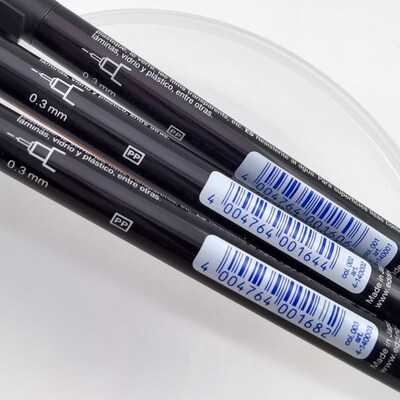 油性极细记号笔edding140S防水不掉色金属塑料标签纸标记笔马克笔