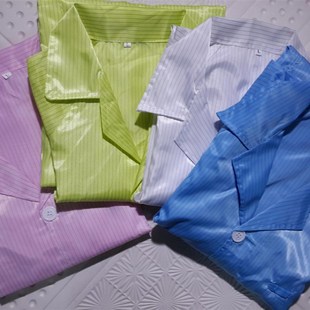 防静电大褂防静电工衣无尘服洁净服工作服翻领纽扣防尘防护服大褂