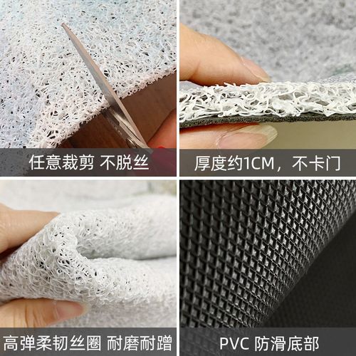 丝圈入户门垫中古进门地毯耐脏防滑半圆玄关蹭土刮沙大门口脚垫子