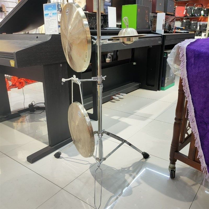 锣架折叠组合锣鼓架子 多功能锣镲架 锣钞架 一打三铜器架子简单