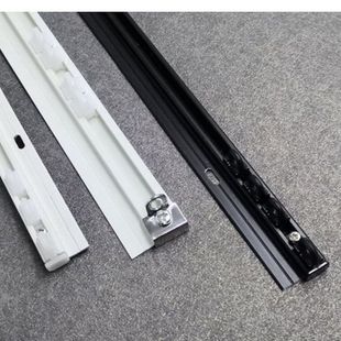 遮光窗帘轨道杆 免打孔窗帘轨道超薄极窄窗帘轨道静音滑轨阳台顶装