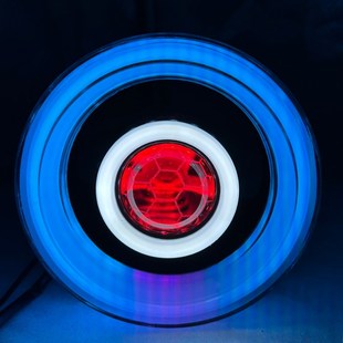 深远GT1改装天使恶魔眼透镜大灯通用骑士350深远535T无损直上