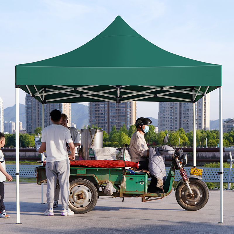 出摊大伞地摊专用大雨伞户外四方遮阳伞四脚夜市做生意防风四角伞