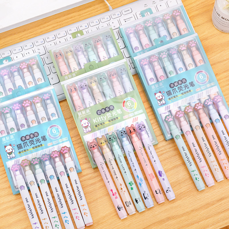 猫爪荧光笔小学生奖励礼品创意卡通文具奖品儿童全班分享实用礼物,节庆用品/礼品,创意礼盒/礼品套组,淘宝优惠券,粉丝福利购,淘宝优惠卷