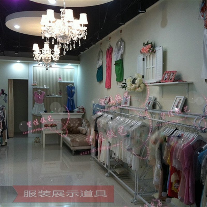 铁艺衣帽架服装展示架货架卧室鞋包架落地式挂衣架店铺服装架包邮
