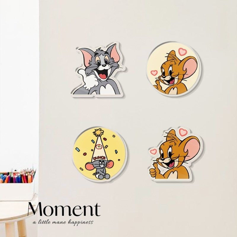 可爱老鼠墙贴自粘防水防潮创意墙壁改造遮丑神器亚克力墙洞遮挡贴