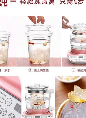宏惠养生壶家用多功能全自动大容量3升L加厚玻璃煎药壶锅2L煮茶壶