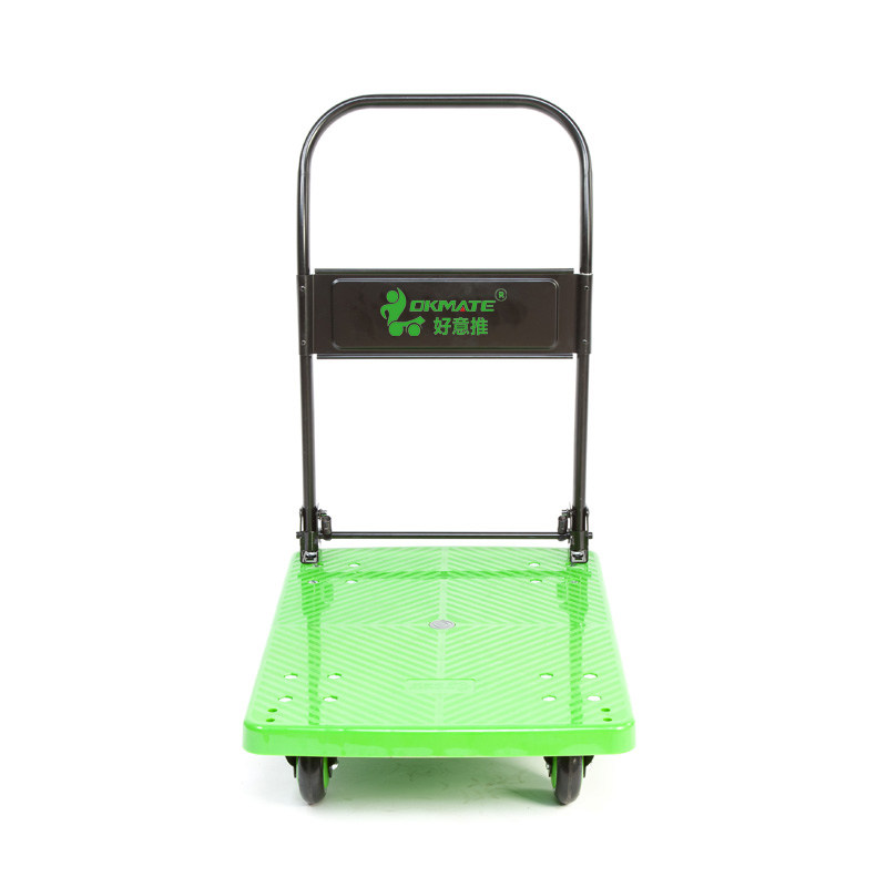 塑料平板车手推车折叠拉货搬运车四轮加高小拖车大号图书馆托静音,商业/办公家具,平板手推车/工具车/爬楼机,淘宝优惠券,粉丝福利购,淘宝优惠卷