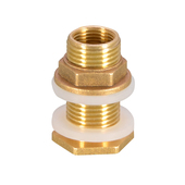 水箱接头4分6分1寸内外丝双外丝不锈钢水塔鱼缸水桶进出水铜接头