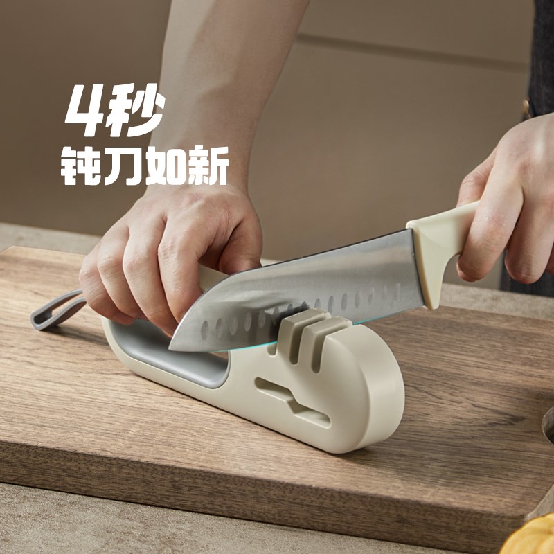 川岛屋磨刀石家用菜刀多功能快速磨刀神器工具厨师磨刀器