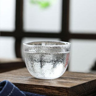 古风玻璃清酒杯一口杯餐厅餐具创意烫酒壶烈酒杯白酒杯一两杯 日式