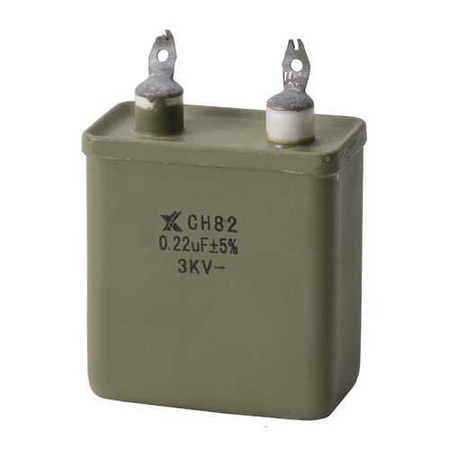 纸介电容器CH82 0.1UF/0.22UF/0.47UF 1KV/2KV/3KV/4WKV/6.3KV