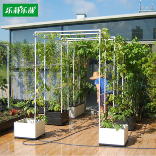 爬藤架种菜种植箱拱形架子户w外楼顶阳台种瓜种菜盆种菜箱加深特