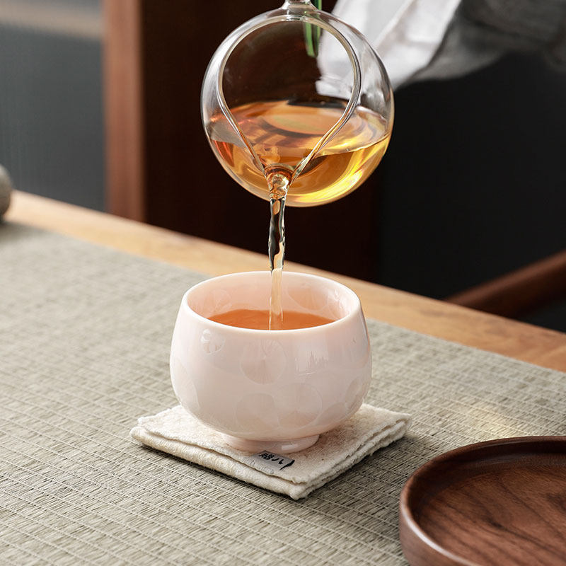 日式风粉色女士h茶杯陶瓷茶具冰花主人杯个人专用茶盏单杯子禅定,餐饮具,茶杯,淘宝优惠券,粉丝福利购,淘宝优惠卷