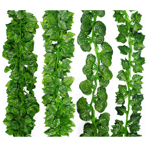 好货2M Long Artificial Plants Green Ivy Leaves Artificial Gr