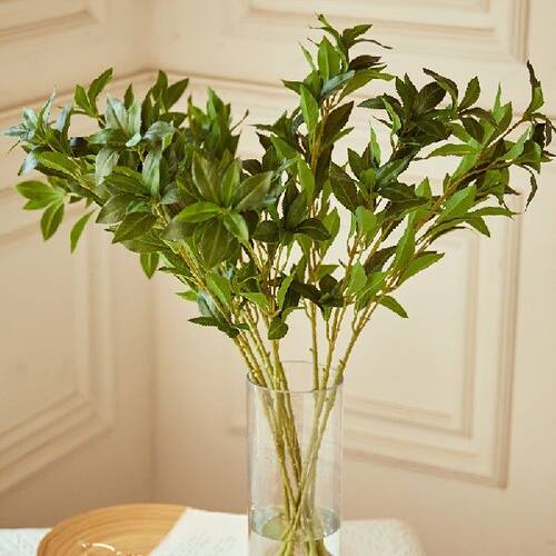 好货Artificial Green Leaf Bunch Simulation Fake Plants Green